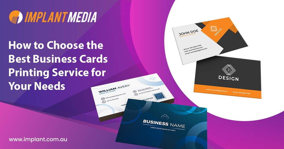 Best Business Cards Printing Service for Your Needs
