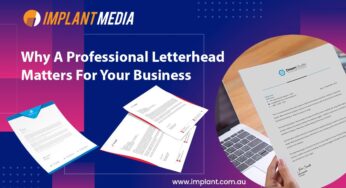 Why A Professional Letterhead Matters For Your Business
