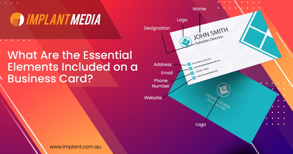 Essential Elements Included on a Business Card