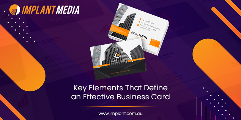 Key Elements for an Effective Business Card Key Elements for an Effective Business Card