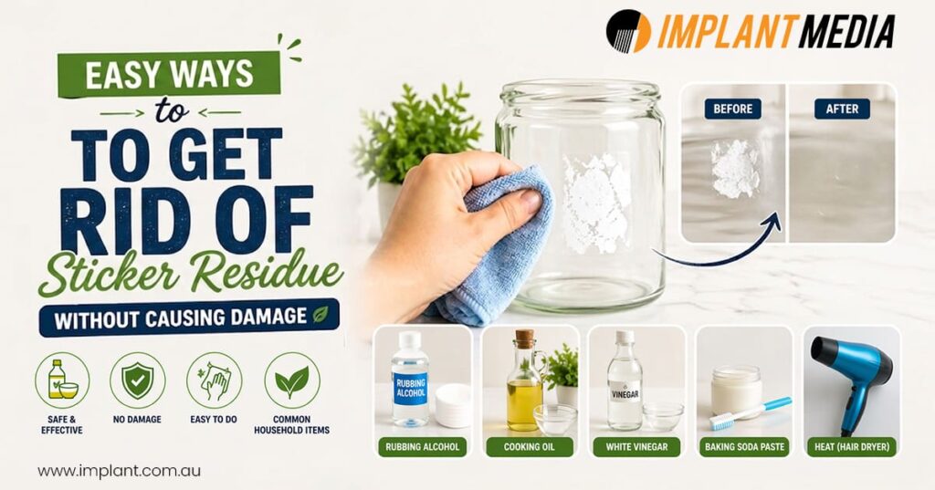 Remove sticker residue without surface damage
